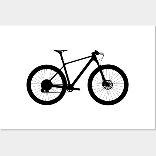 Canyon Exceed Mountain Bike Silhouette Posters and Art